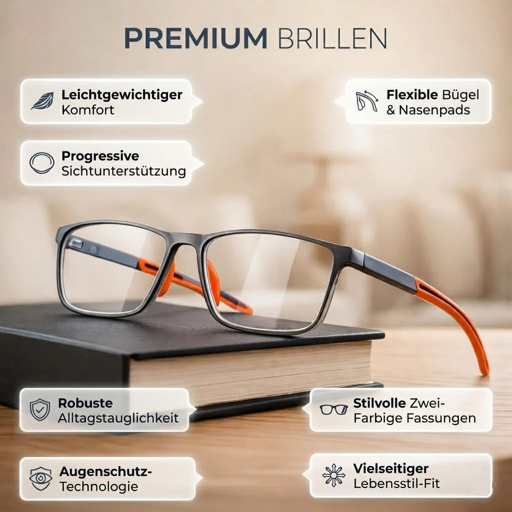 Lightweight Flexi-Fit  Anti-Blue Light Reading Glasses Readers